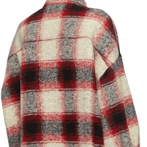 ISABEL MARANT ETOILE Gabrion Coat Red - Picture 3 of 4